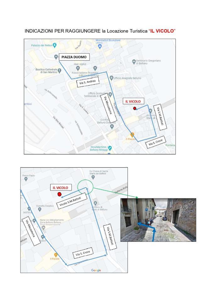 Il Vicolo_Carinissimo Appartamento In Centro Storico, Zona Giorno Mansardata Belluno Exterior photo